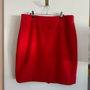 J. Crew Red Women's Pencil Skirt